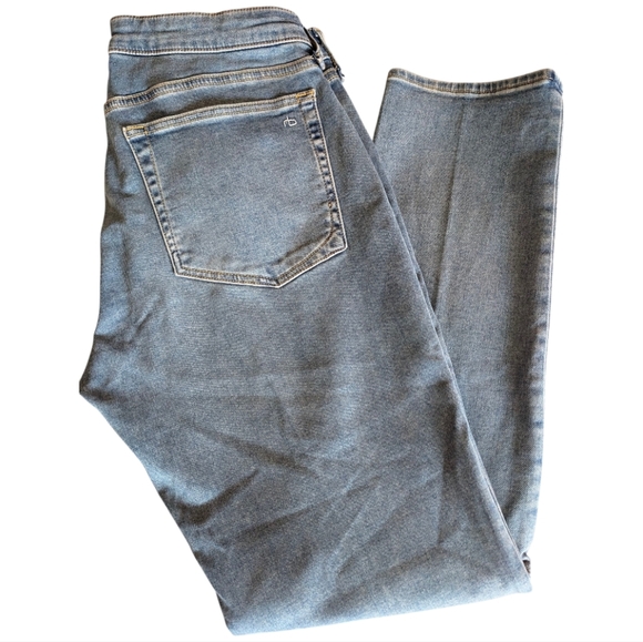 Rag & Bone Dre Low-Rise Slim Boyfriend Jeans, Size 31, "Quartz" Wash - Picture 3 of 11